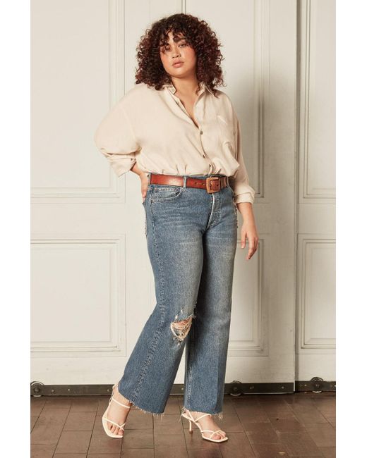 Mikey Wide Leg Flare Jean Short Circuit 