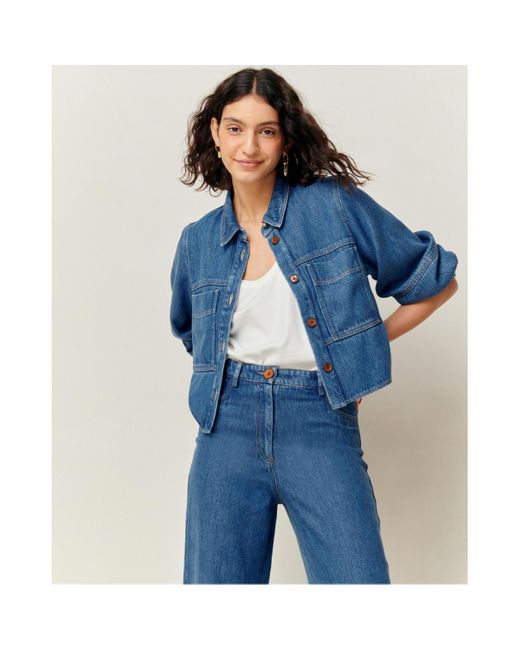 Sessun Leone Chemise Denim Blue Lyst UK