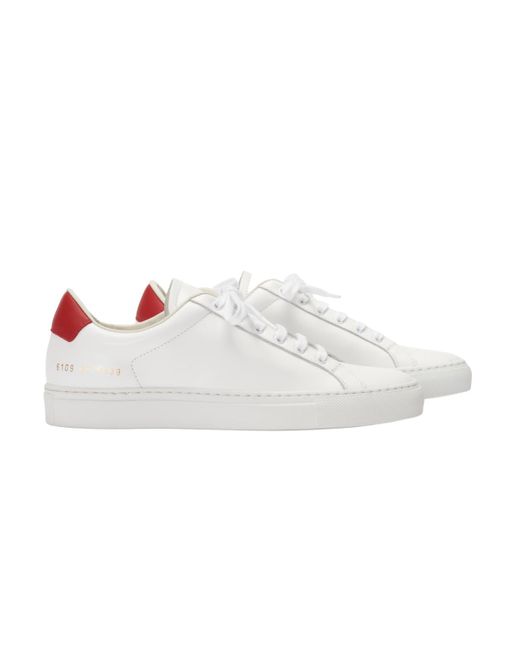 Common Projects 6109 Retro Low White/red | Lyst