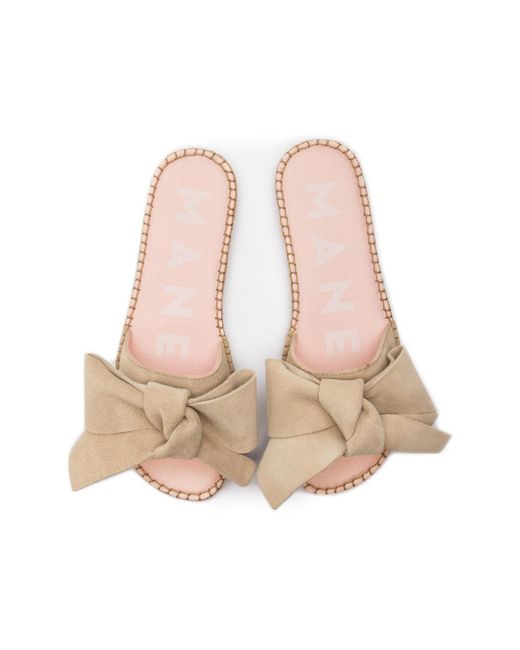 manebi sandals with bow