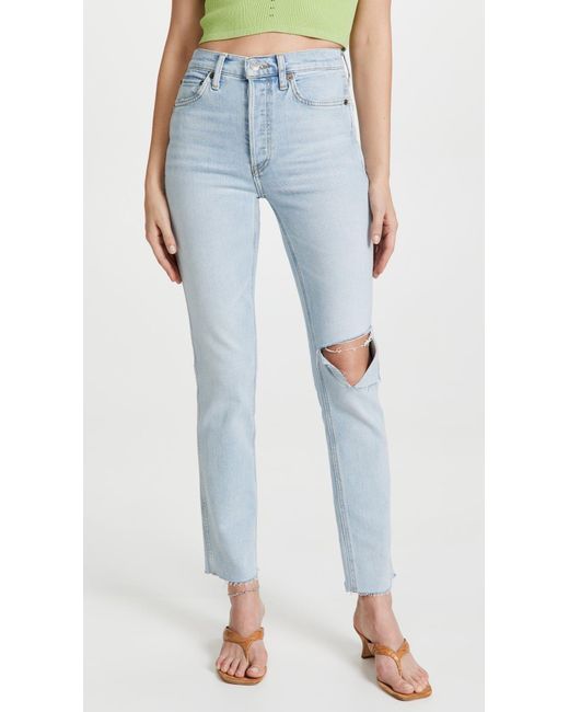 Cotton 80s Slim Straight Icy Blue 