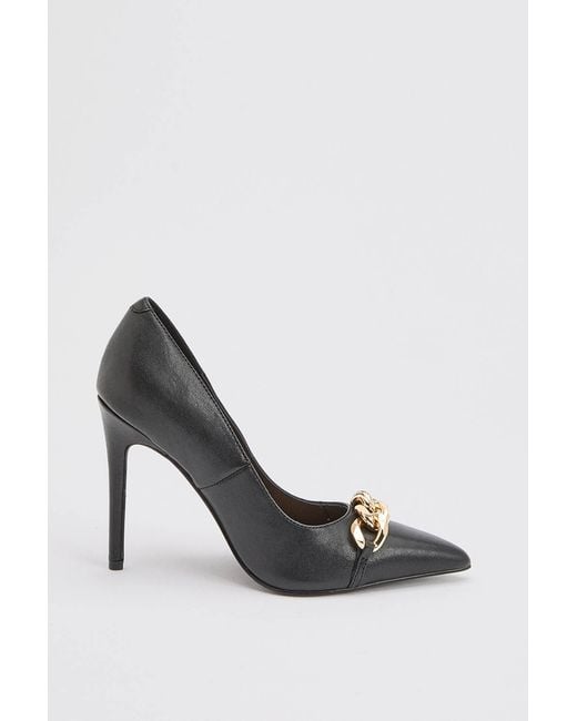 Karen Millen White Leather Stiletto Pointed Toe Heeled Shoe