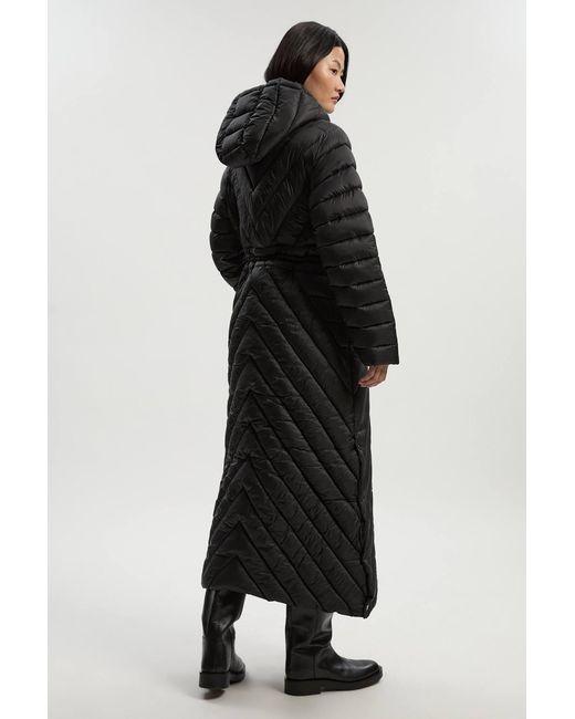Karen Millen Black Lightweight Packable Maxi Coat