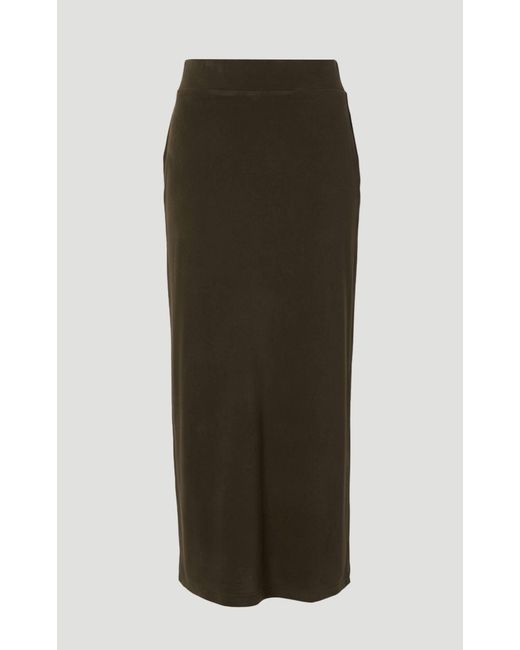 Karen Millen Green Brushed Textured Jersey Midi Pencil Skirt
