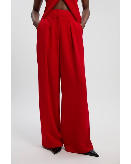 Karen Millen Soft Tailored Wide Leg Trouser