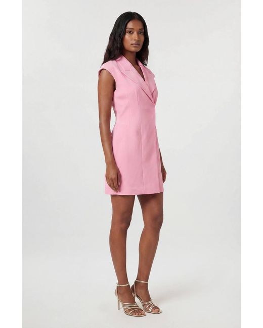 Karen Millen Compact Stretch Seam Detail Tailored Mini Dress