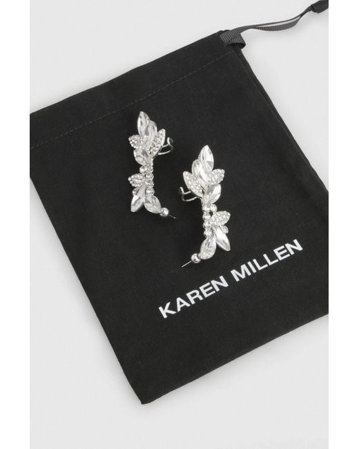 Karen Millen Brown Diamante Earcuff