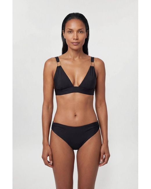 Karen Millen Black Trim Detail Bikini Top