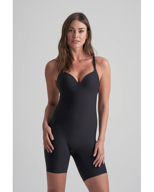 Karen Millen Blue Low Back Bodysuit Short