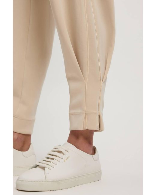 Karen Millen Natural Premium Luxe Barrel Leg Jogger