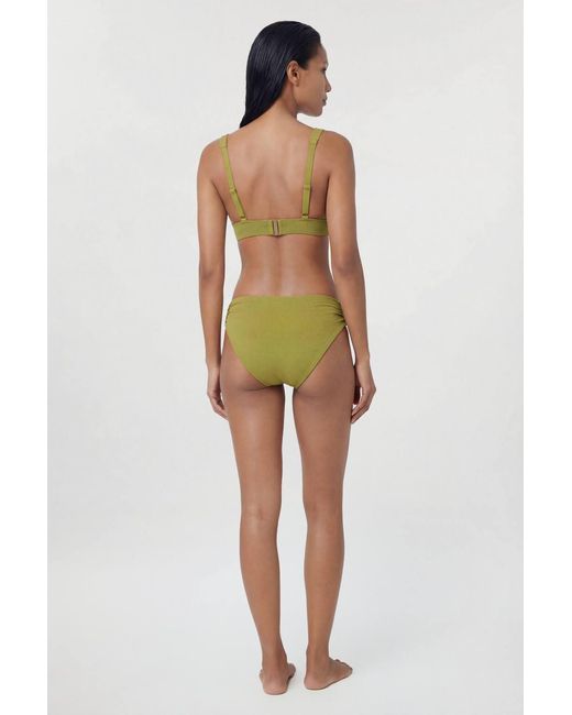Karen Millen Green Trim Detail Bikini Top