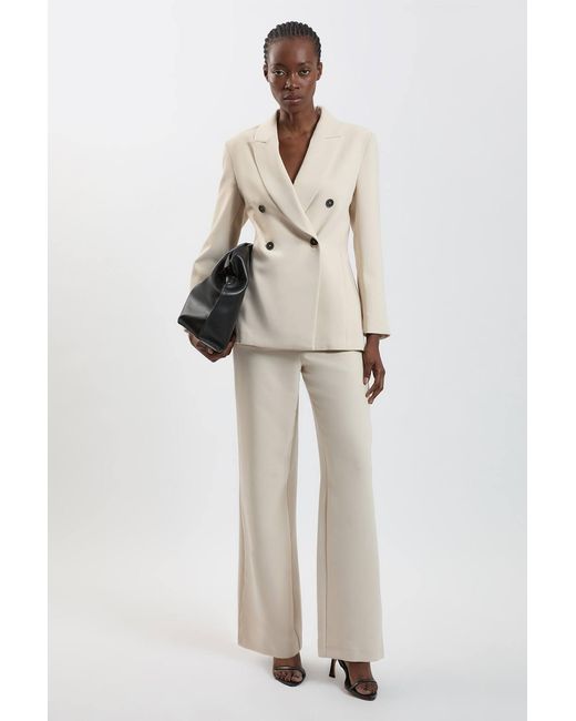 Karen Millen Natural Tailored Double Breast Blazer