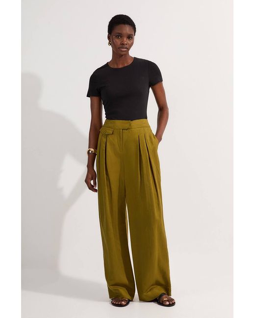 Karen Millen Black Stretch Cotton T-Shirt