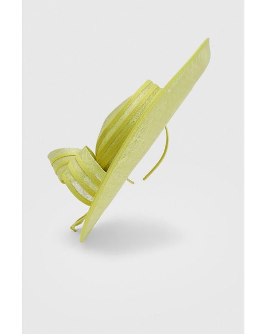Karen Millen Yellow Classic Bow Fascinator