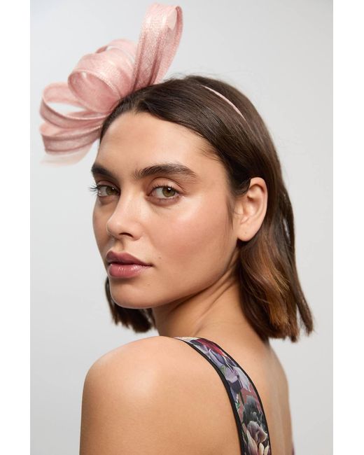 Karen Millen Pink Loop Headband Fascinator
