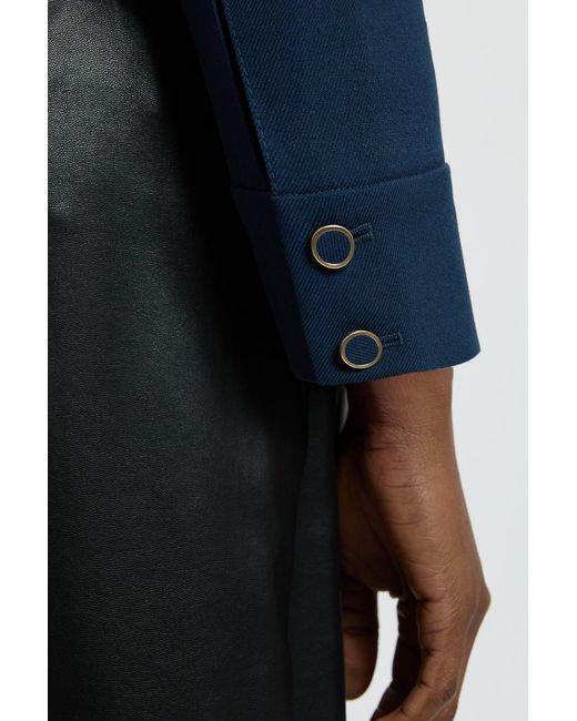 Karen Millen Blue Trim Contrast Tailored Jacket