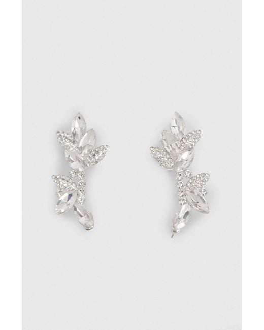 Karen Millen Brown Diamante Earcuff