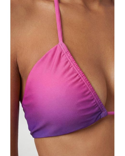 Karen Millen Red Ombre Tie Side Bikini Top