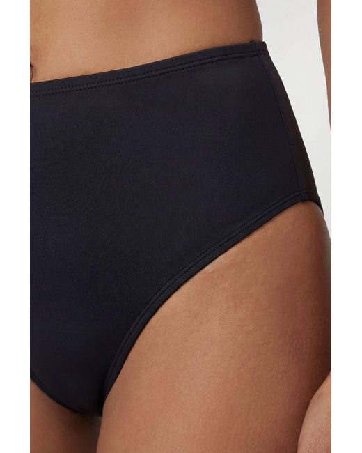 Karen Millen Black High Waist Bikini Bottom