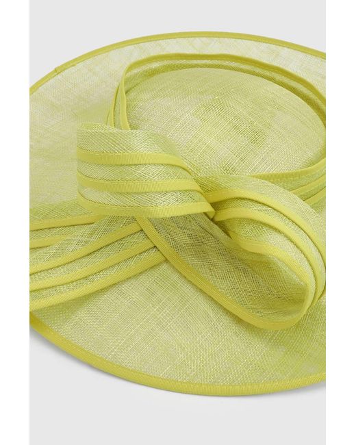Karen Millen Yellow Classic Bow Fascinator