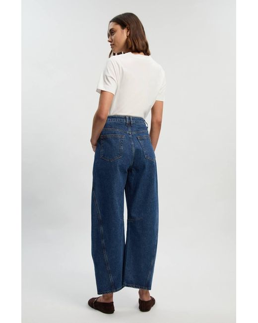 Karen Millen Blue Denim Barell Jeans