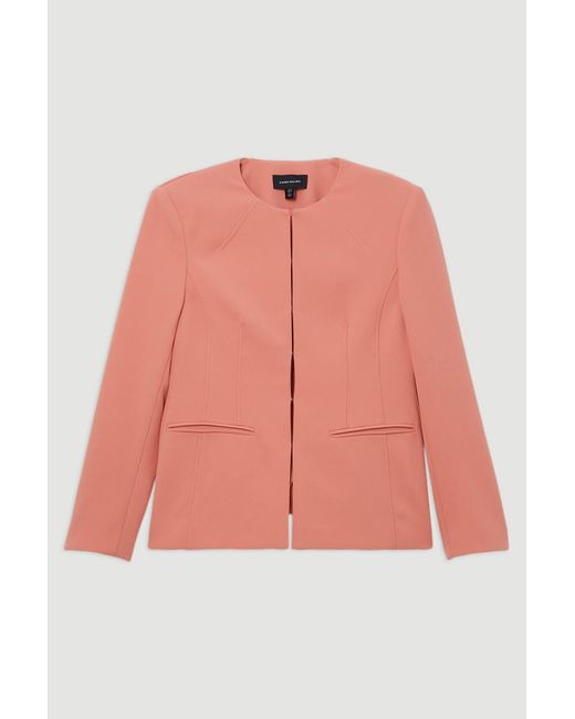 Karen Millen Compact Stretch Tailored Seam Detail Blazer
