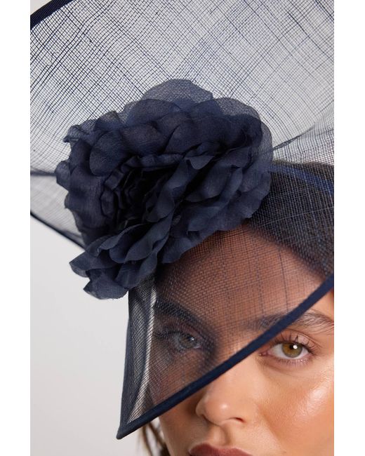 Karen Millen Blue Flower Trim Headband Fascinator