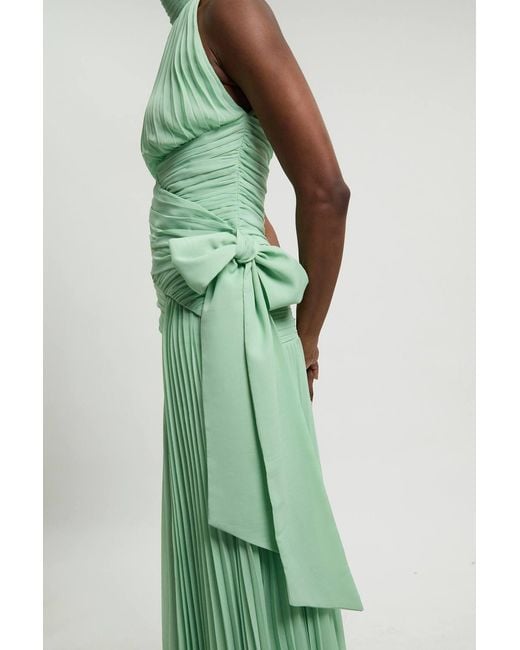 Karen Millen Green Crinkle Chiffon Halterneck Top