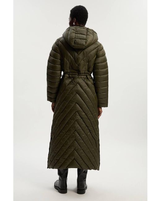 Karen Millen Green Lightweight Packable Maxi Coat