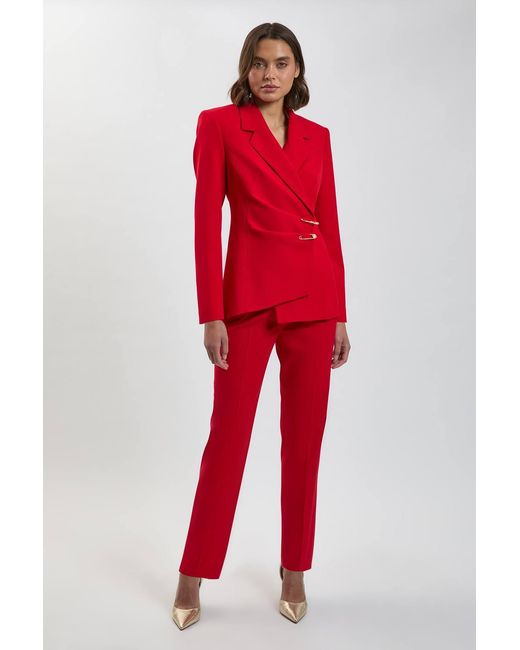 Karen Millen Trim Detail Tailored Single Breasted Blazer