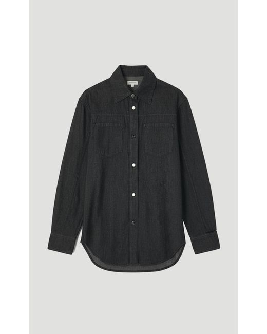 Karen Millen Black Denim Shirt