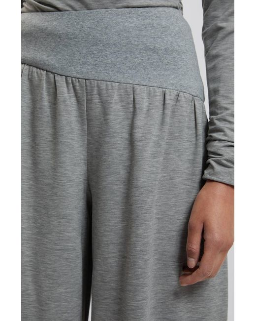 Karen Millen Gray Wide Balloon Viscose Jersey Joggers Trouser