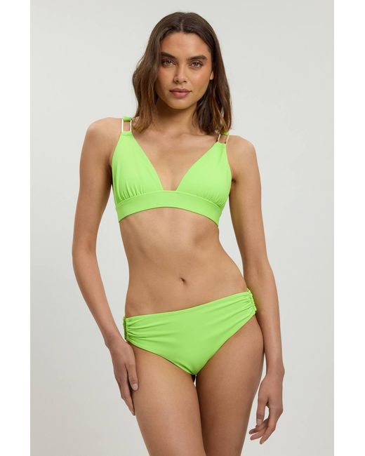 Karen Millen Green Trim Detail Bikini Top