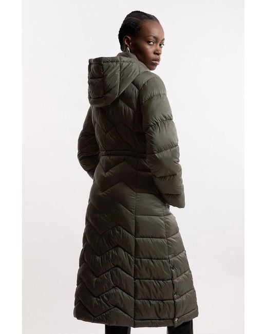 Karen Millen Black Lightweight Knee Length Packable Coat
