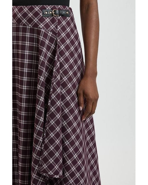 Karen Millen Check Tailored Skirt