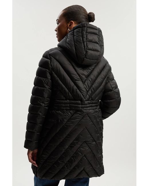 Karen Millen Black Plus Size Lightweight Packable Coat
