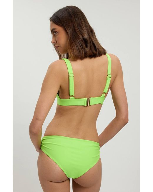 Karen Millen Green Trim Detail Bikini Top