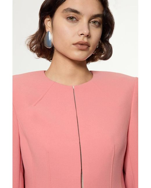 Karen Millen Compact Stretch Tailored Seam Detail Blazer