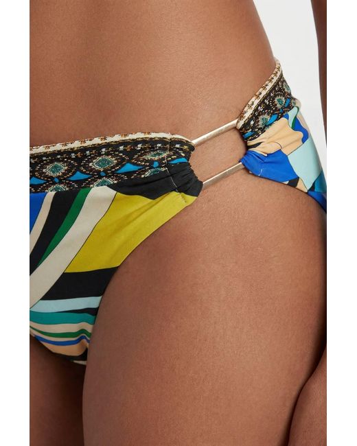 Karen Millen Multicolor Placement Print Bikini Bottom