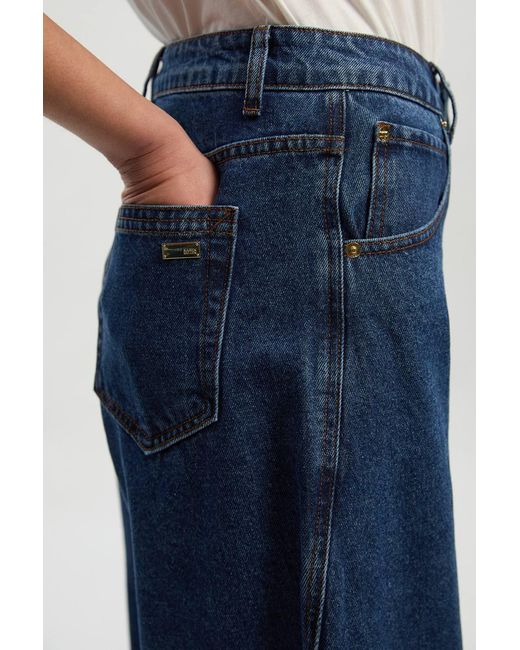 Karen Millen Blue Denim Barell Jeans