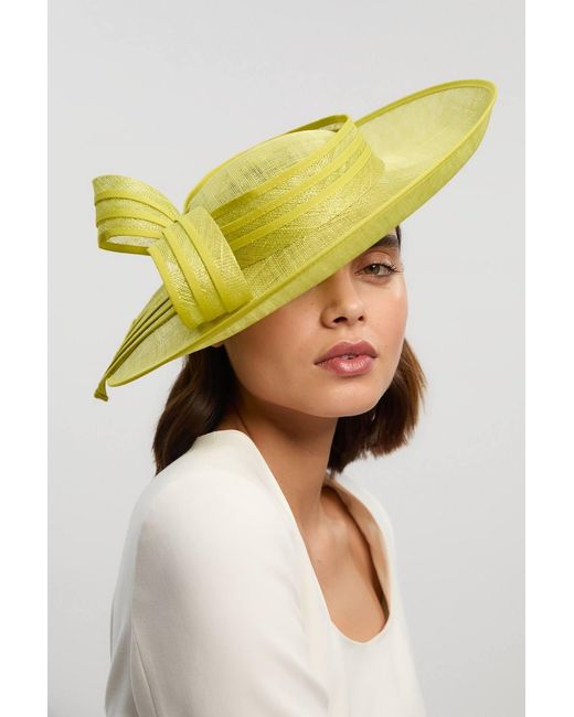 Karen Millen Yellow Classic Bow Fascinator