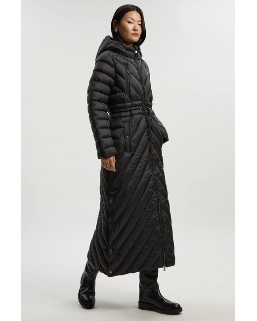 Karen Millen Black Petite Lightweight Packable Maxi Coat