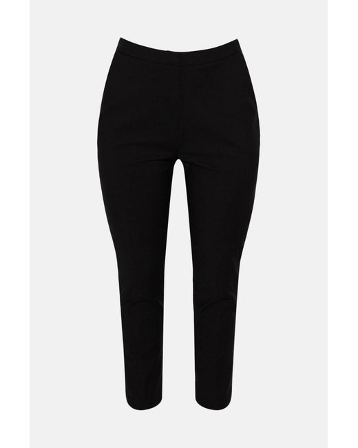 Karen Millen Black Plus Size Essential Techno Woven Trouser