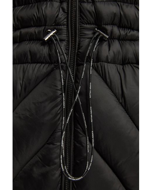 Karen Millen Black Petite Lightweight Packable Maxi Coat