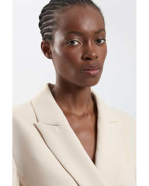 Karen Millen Natural Tailored Double Breast Blazer
