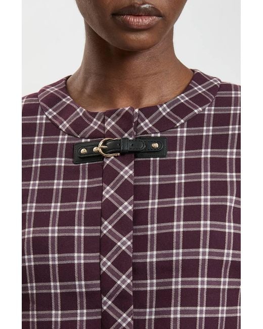 Karen Millen Check Trim Contrast Tailored Jacket