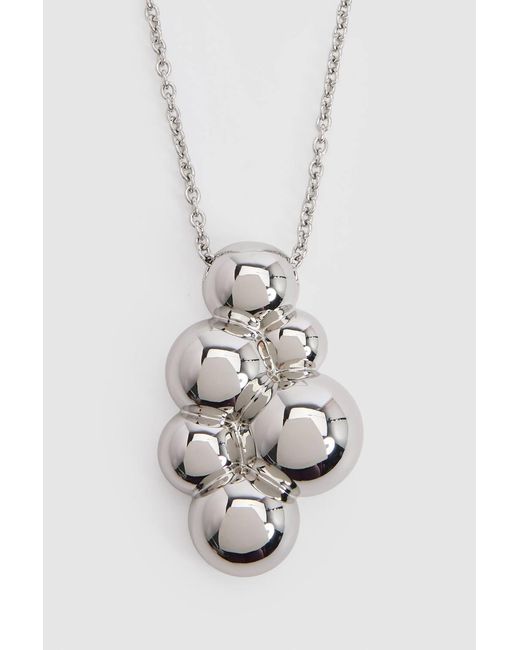 Karen Millen Black Statement Sphere Pendant Necklace