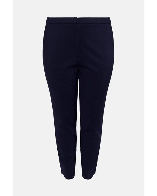 Karen Millen Blue Plus Size Essential Techno Woven Trouser