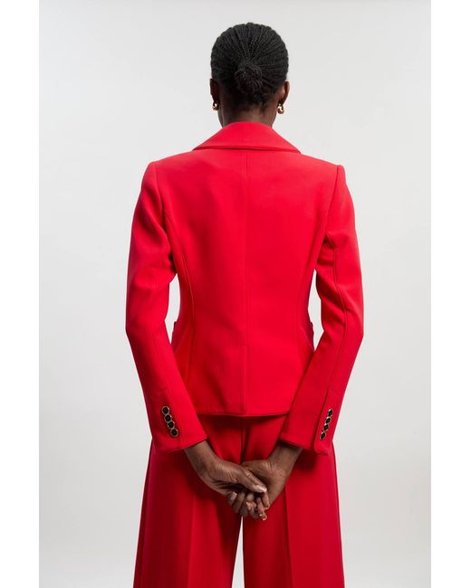 Karen Millen Compact Stretch Tipped Tailored Blazer