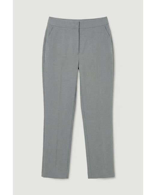 Karen Millen Gray Tailored Marl Slim Leg Trouser
